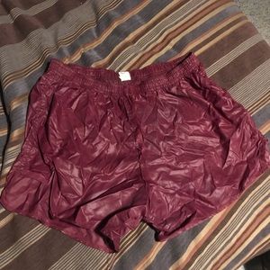 Soffe Nylon Maroon Shorts